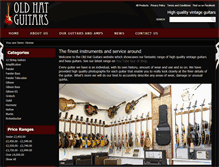 Tablet Screenshot of oldhatguitars.com